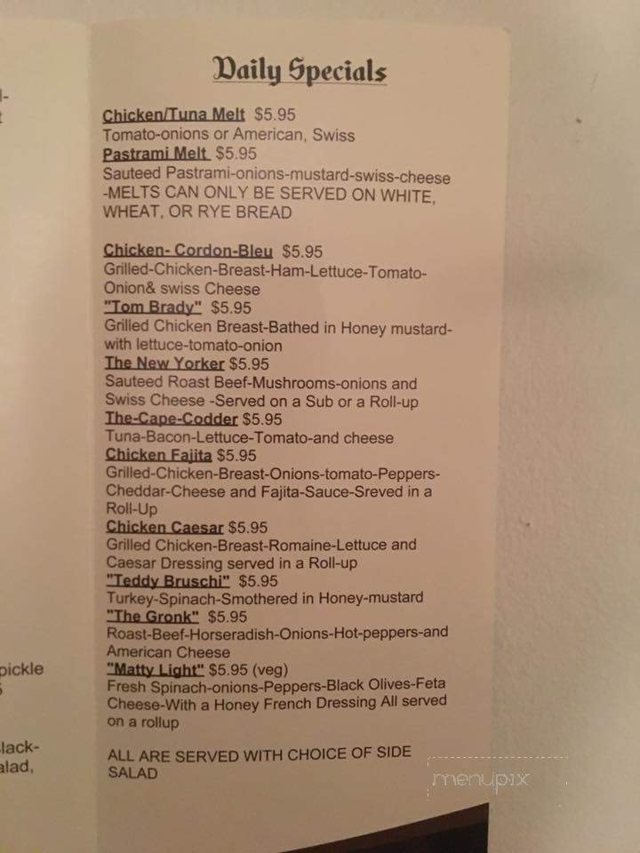 The Valley Bean - Uxbridge, MA menu_pic