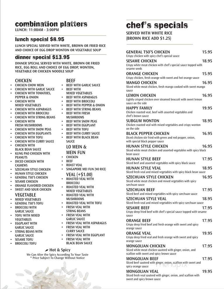 Glatt Fusion - West Orange, NJ menu_pic