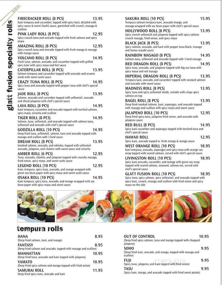 Glatt Fusion - West Orange, NJ menu_pic
