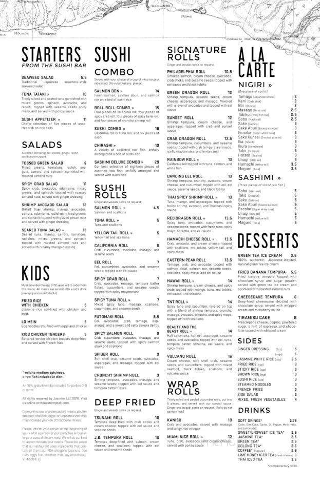 The Eastern Peak - Nashville, TN menu_pic