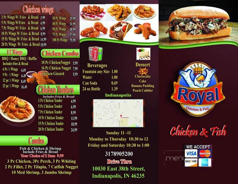 Royal Fish & Chicken - Indianapolis, IN menu_pic