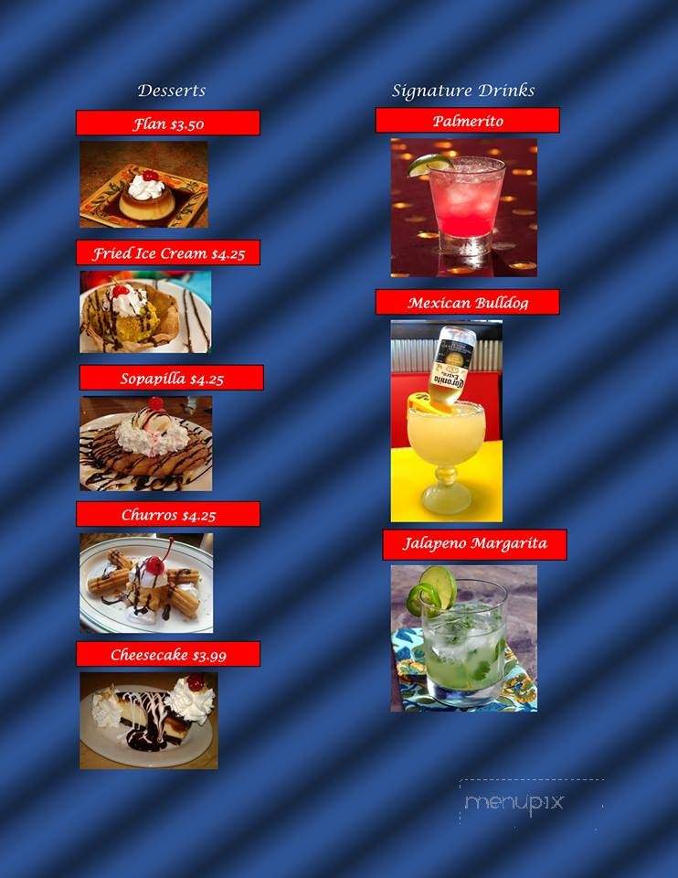 El Mezcal Mexican Restaurant - Owensboro, KY menu_pic