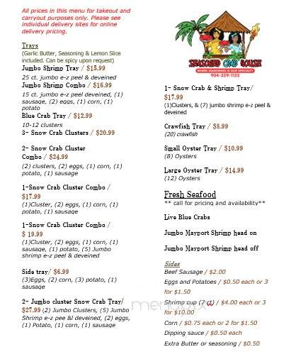 Seasoned Crabhouse - Jacksonville, FL menu_pic