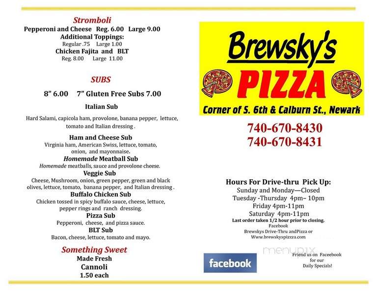 Brewsky's Pizza & Drive Thru - Newark, OH