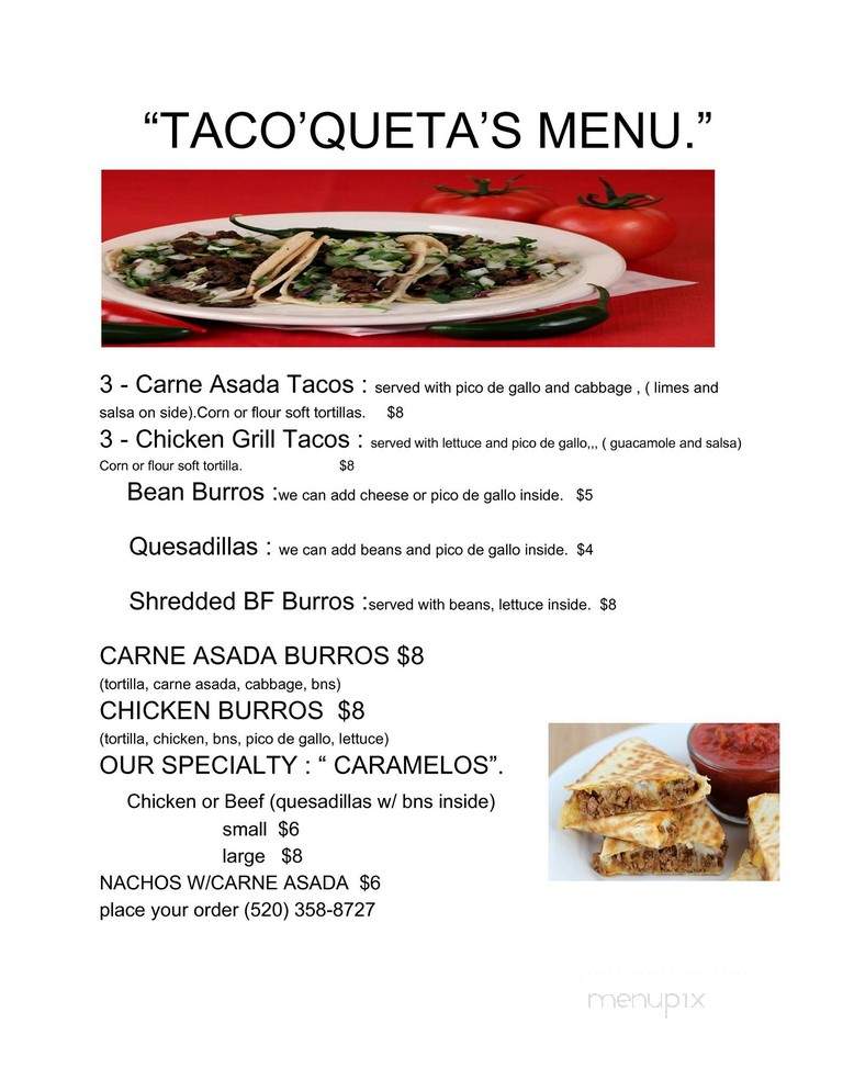 Taco 'Queta Food Truck - Tucson, AZ
