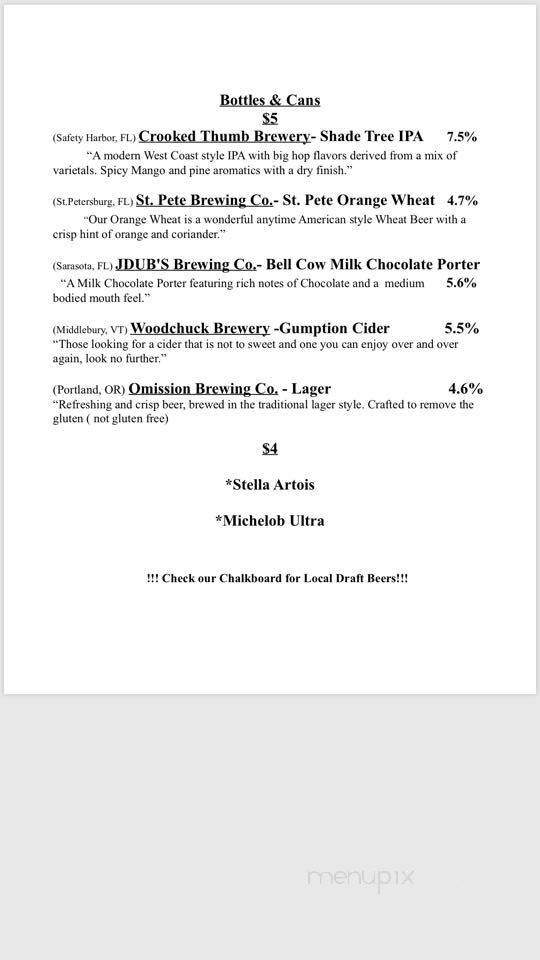 1812 Osprey A Neighborhood Bistro - Sarasota, FL menu_pic
