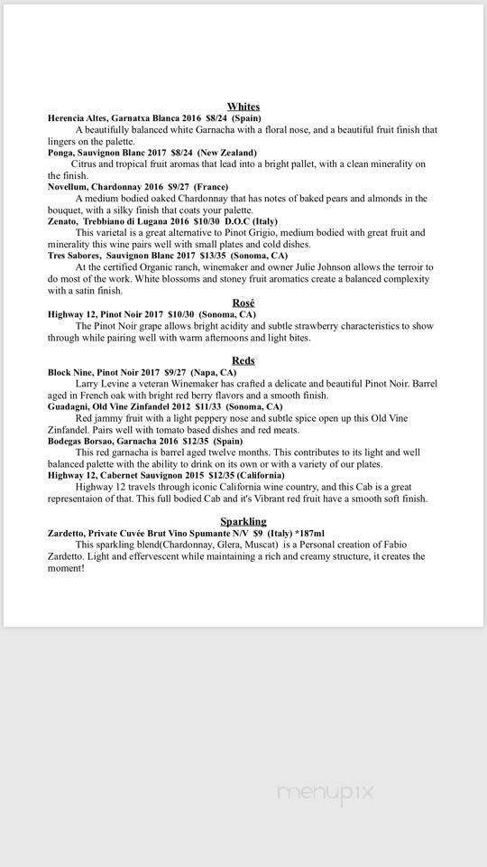 1812 Osprey A Neighborhood Bistro - Sarasota, FL menu_pic