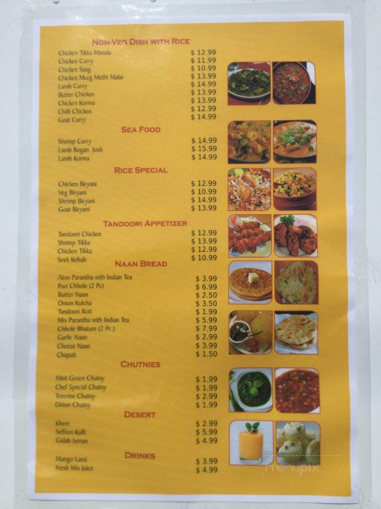 Menu of Punjabi Dhaba Indian Cuisine in Fernley, NV 89408