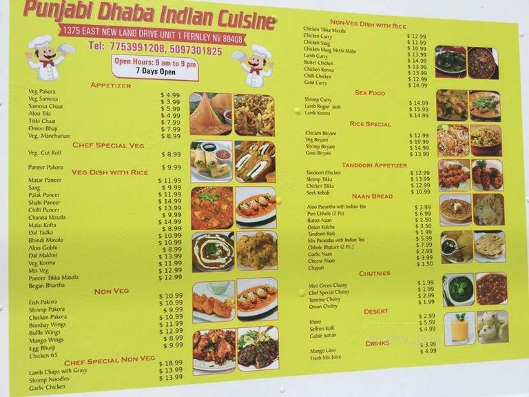 Punjabi Dhaba Indian Cuisine - Fernley, NV