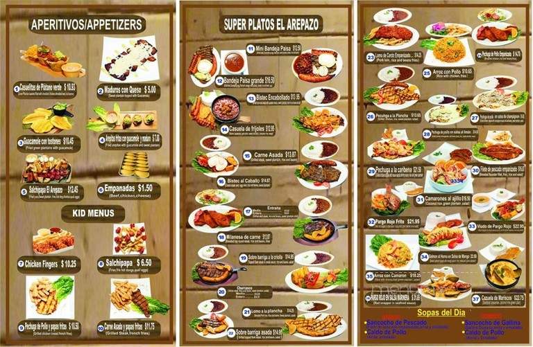 El Arepazo - Queens, NY menu_pic