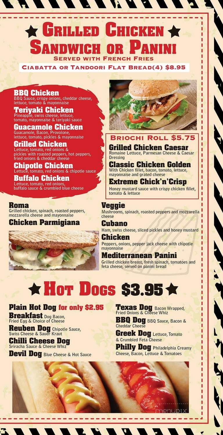 Bullseye Burger House - Glenside, PA menu_pic