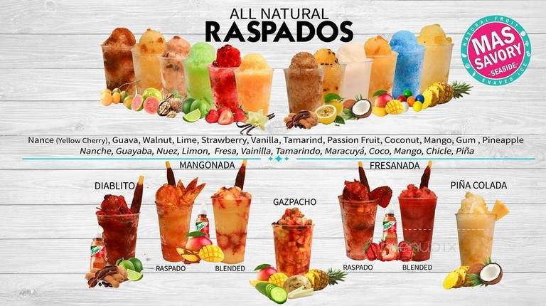 Mas Savory - Seaside, OR menu_pic