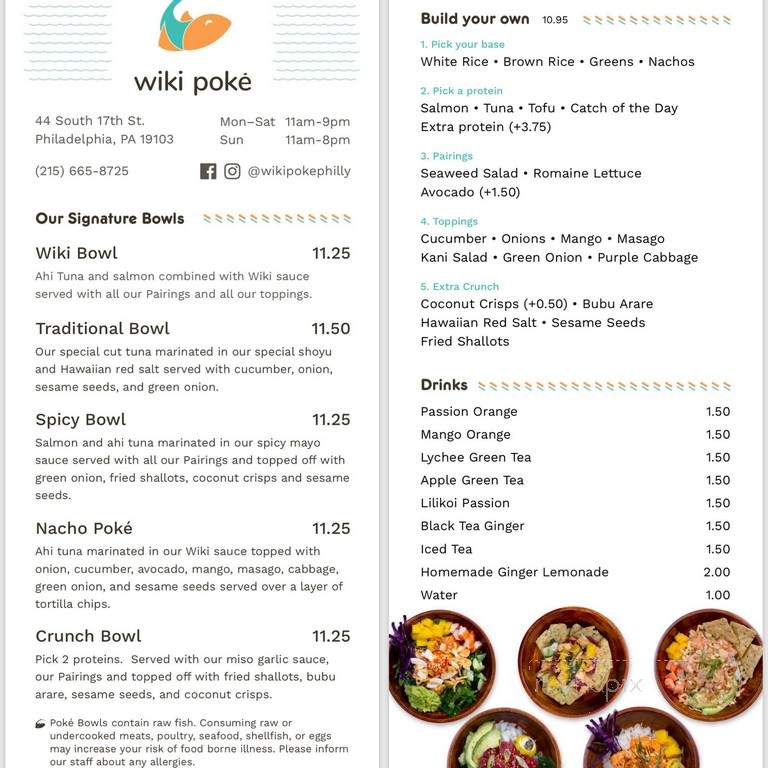 Wiki Pok - Philadelphia, PA menu_pic