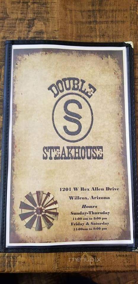 Double S Steakhouse - Willcox, AZ menu_pic