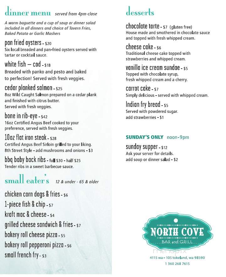 North Cove Bar & Grill - Tokeland, WA