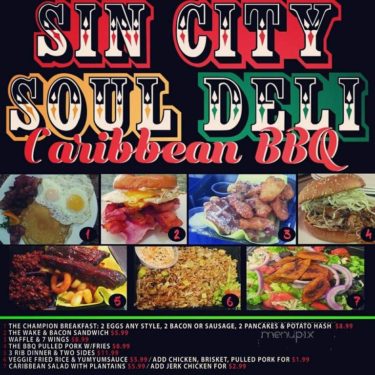 Sin City Soul Deli Caribbean BBQ - Las Vegas, NV menu_pic