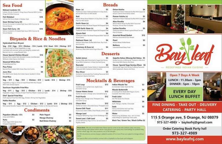 BayLeaf Redefined Indian Cuisine - South Orange, NJ