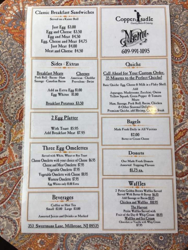 Copper Ladle - Millstone, NJ menu_pic