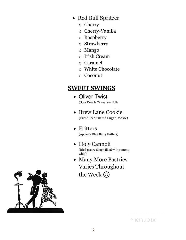 Chardoney's Brew Lane - Meridian, ID menu_pic