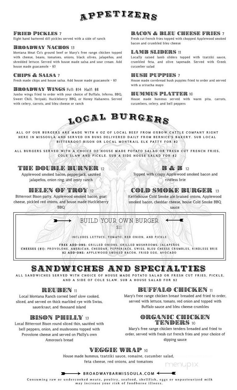 The Still Room - Missoula, MT menu_pic