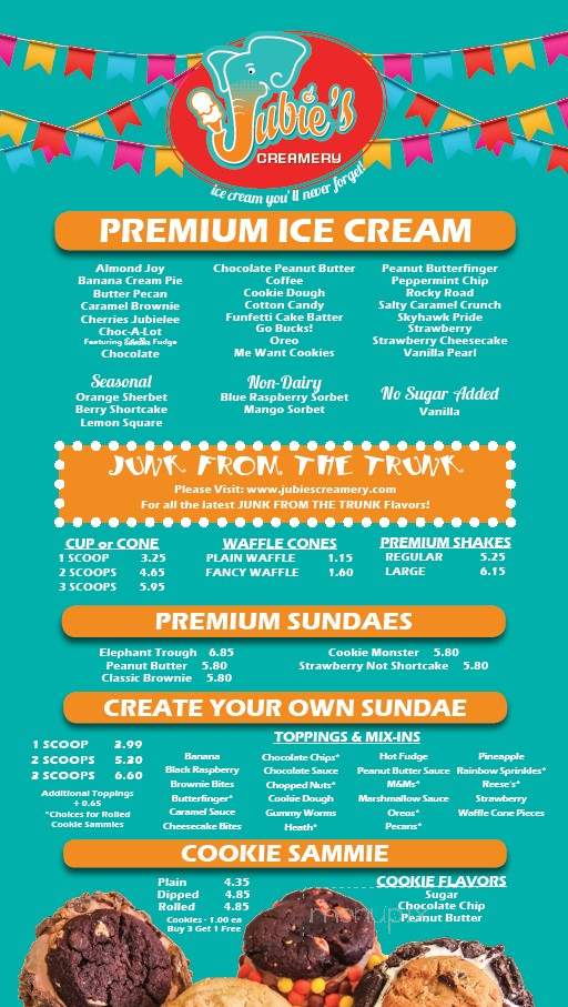 Jubie's Creamery - Fairborn, OH menu_pic