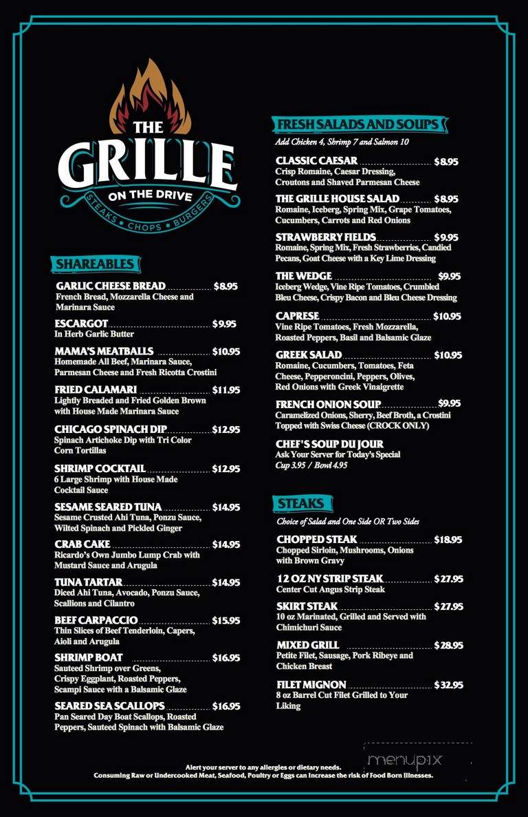 The Grille On The Drive - Wilton Manors, FL menu_pic