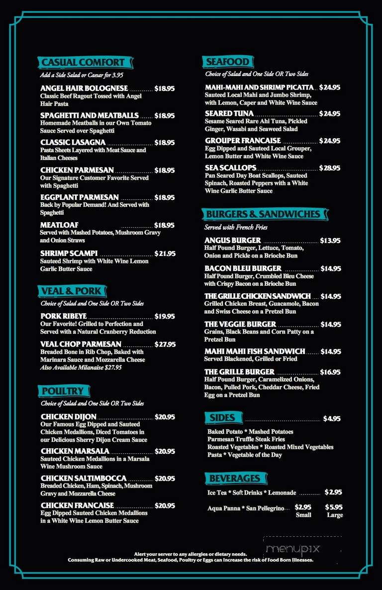 The Grille On The Drive - Wilton Manors, FL menu_pic