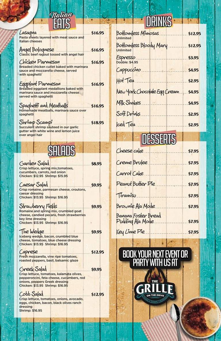 The Grille On The Drive - Wilton Manors, FL menu_pic