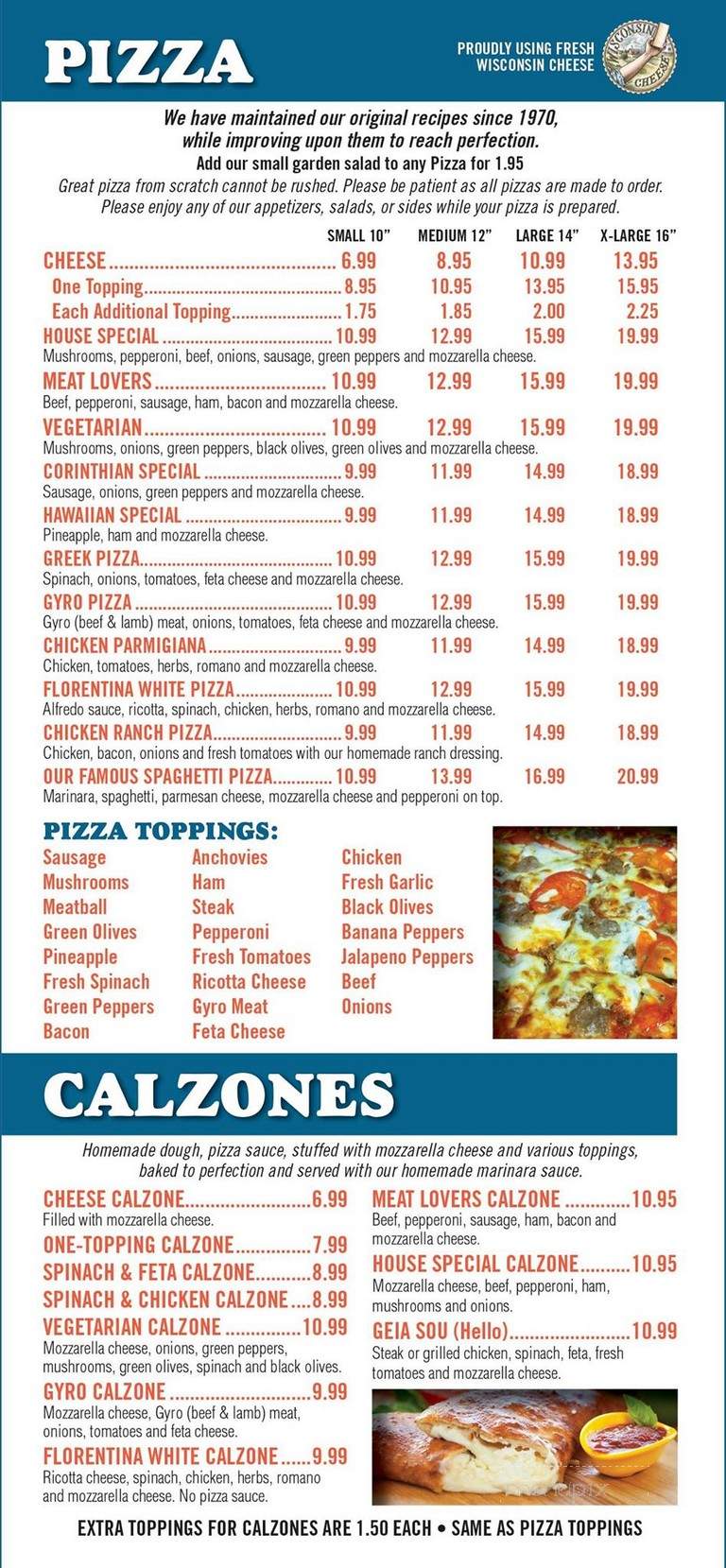 Corinthian Bistro - Johnson City, TN menu_pic
