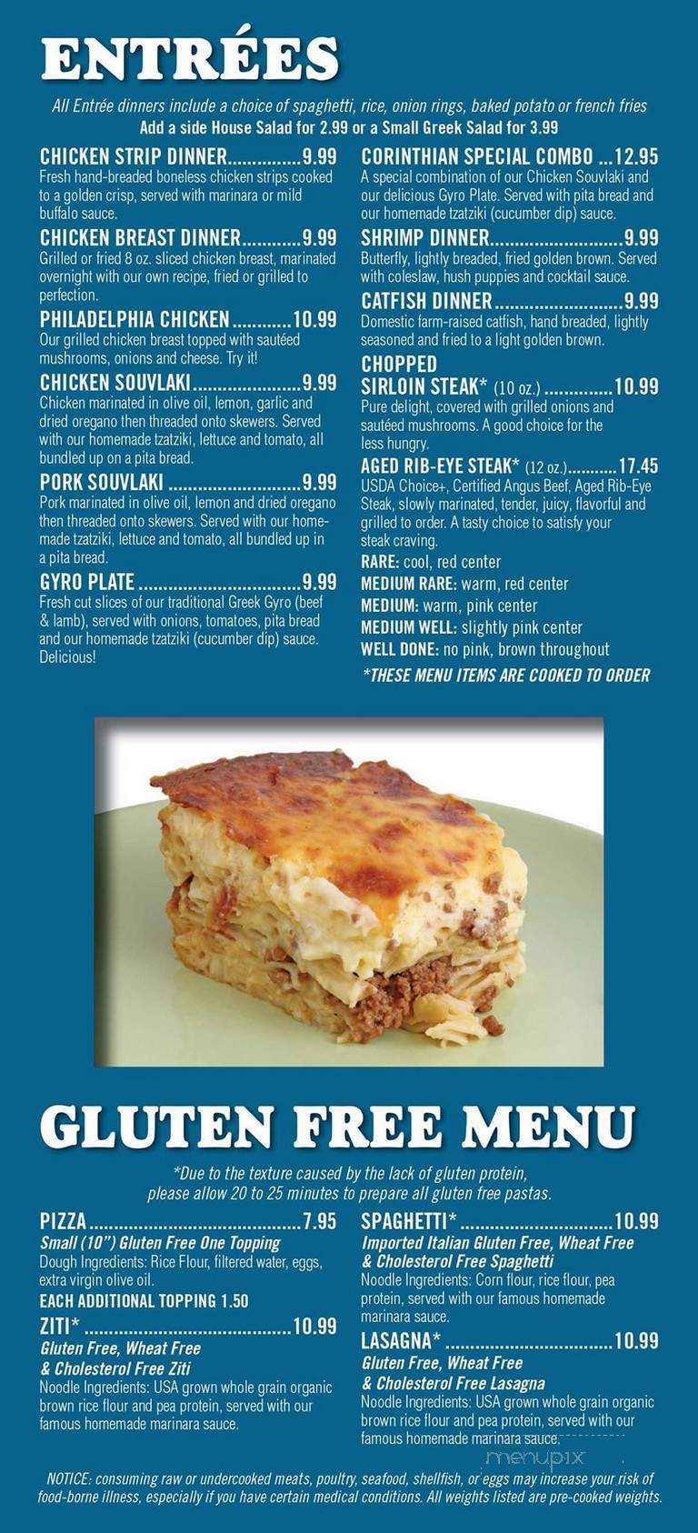 Corinthian Bistro - Johnson City, TN menu_pic