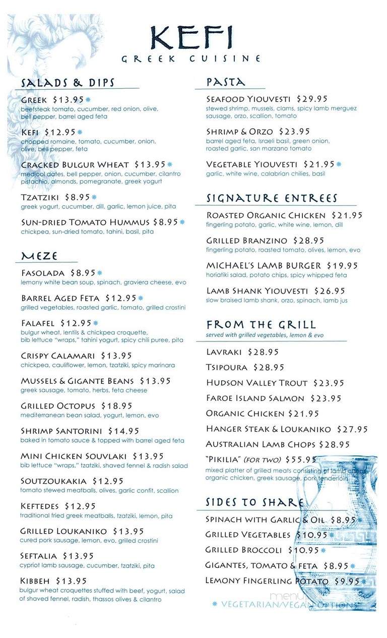 Kefi - New York, NY menu_pic