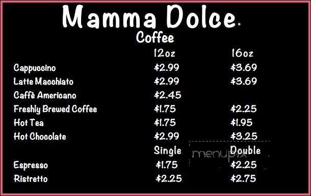 Mamma Dolce - San Antonio, TX menu_pic