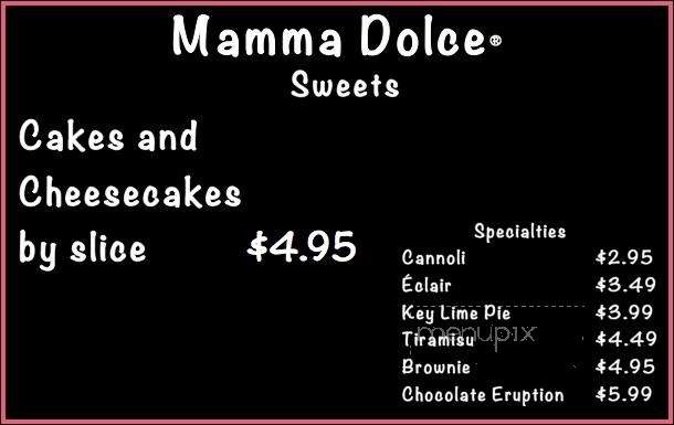 Mamma Dolce - San Antonio, TX menu_pic
