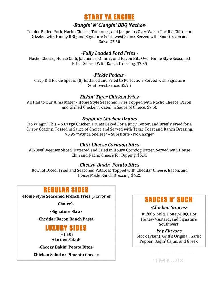 foodie garage menu foodie garage menu