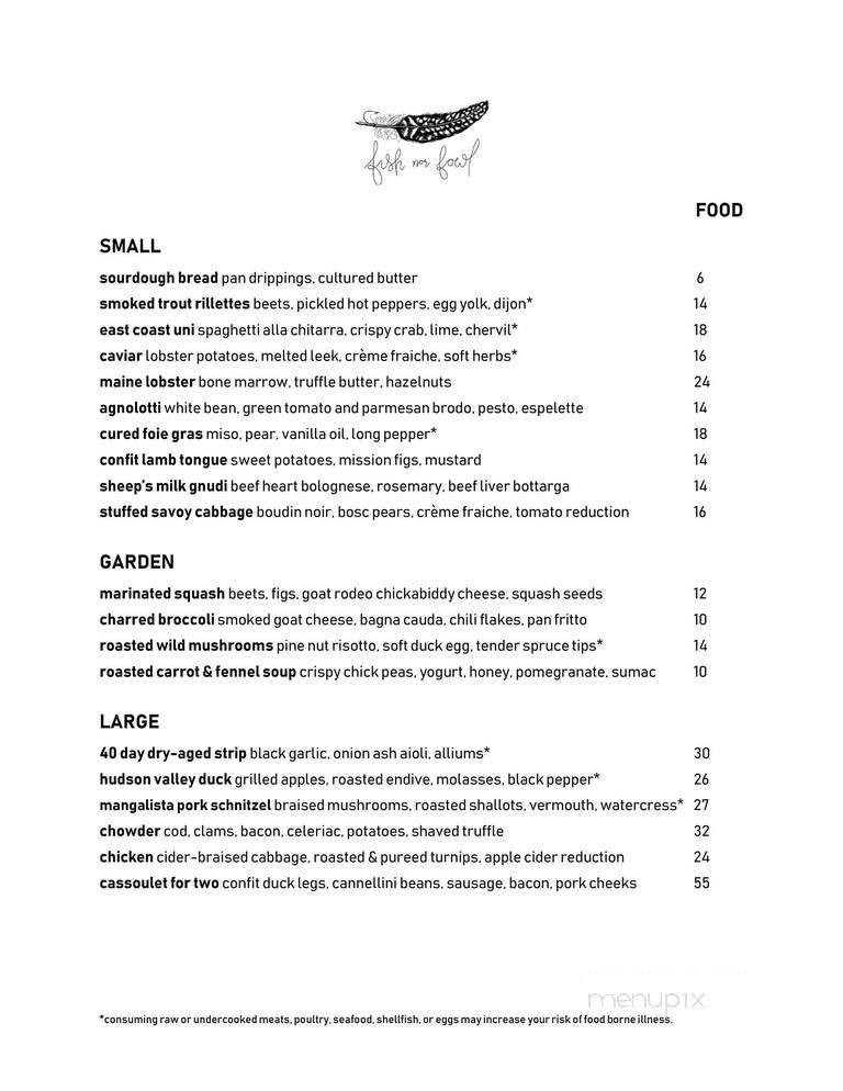 Fish Nor Fowl - Pittsburgh, PA menu_pic