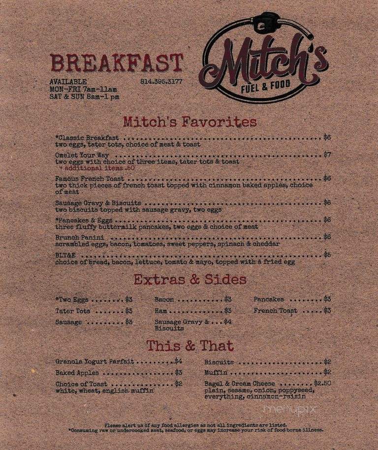 Mitch's Fuel & Food - Confluence, PA