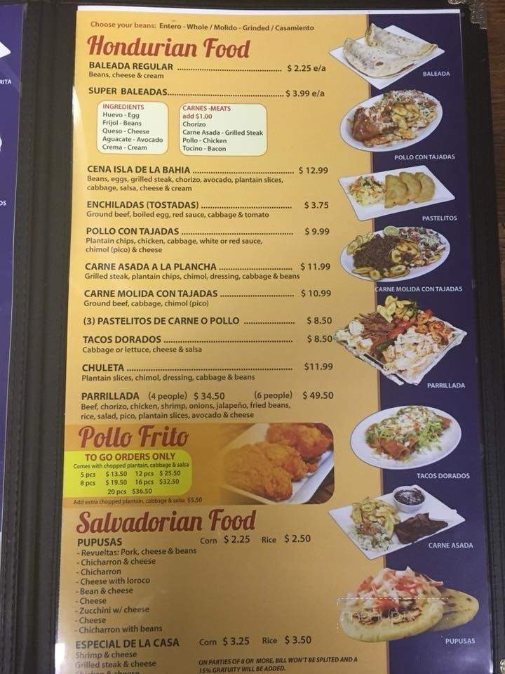 Catrachos Restaurant - West Valley City, UT menu_pic