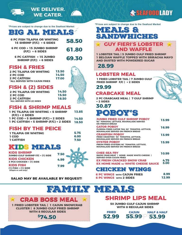 The Seafood Lady - Louisville, KY menu_pic