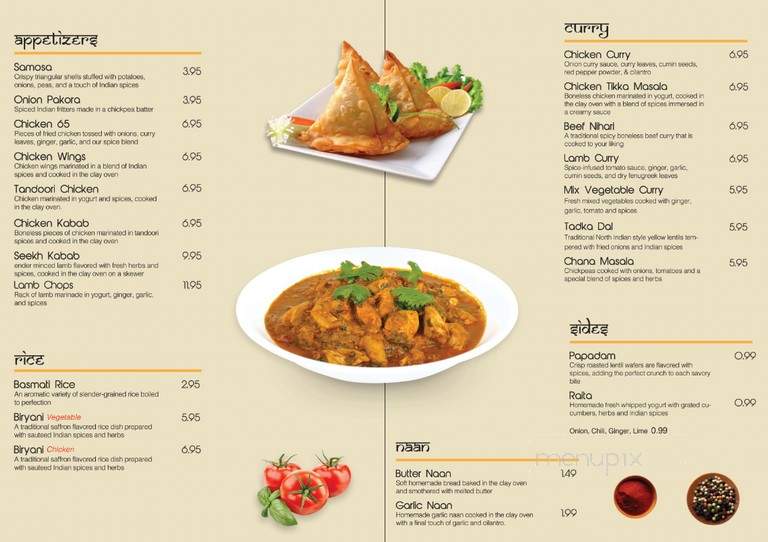 Indian Oven Restaurant - Fayetteville, GA menu_pic