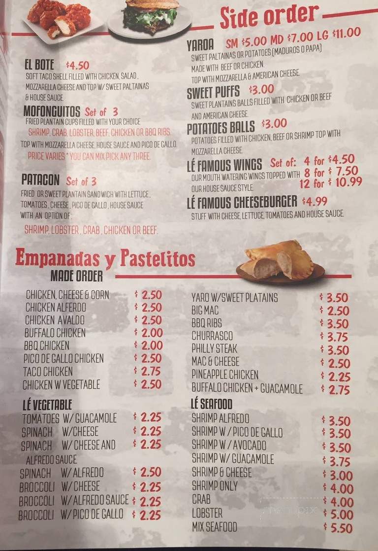 S&R Le Juice Bar & Cafe - Bronx, NY menu_pic