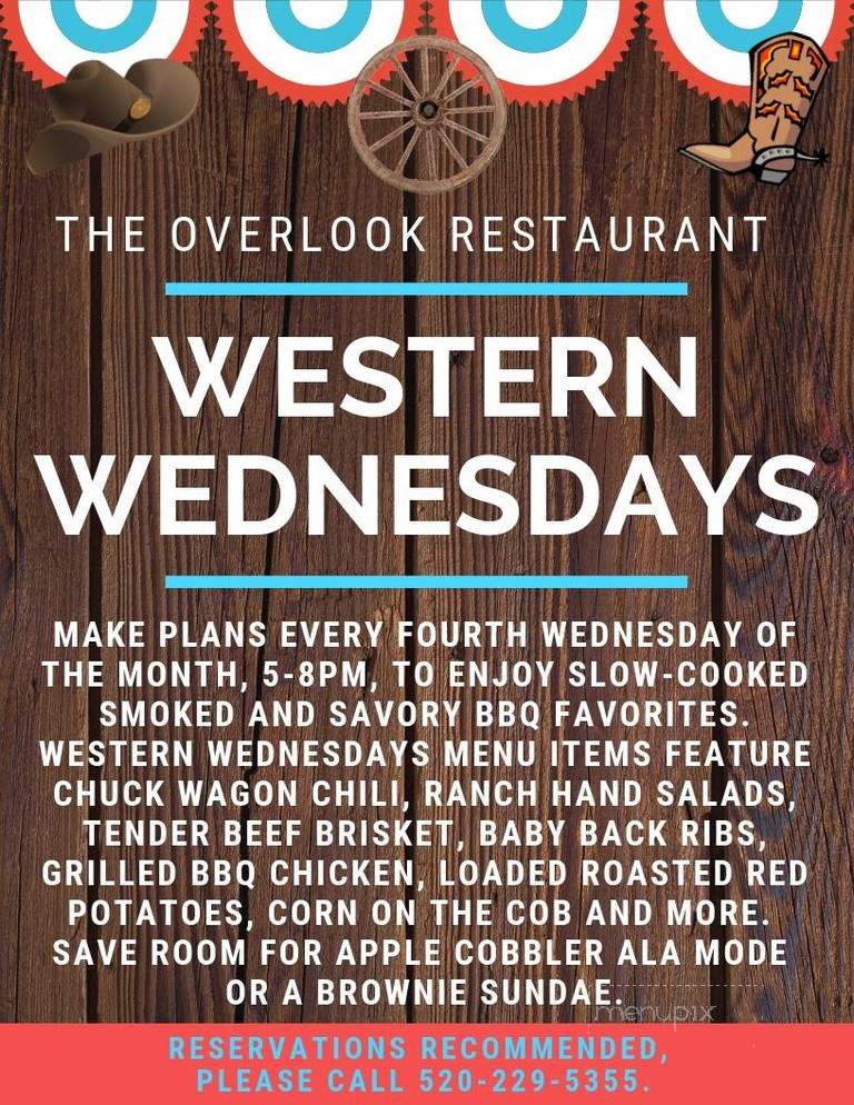 The Overlook Restaurant - Oro Valley, AZ menu_pic