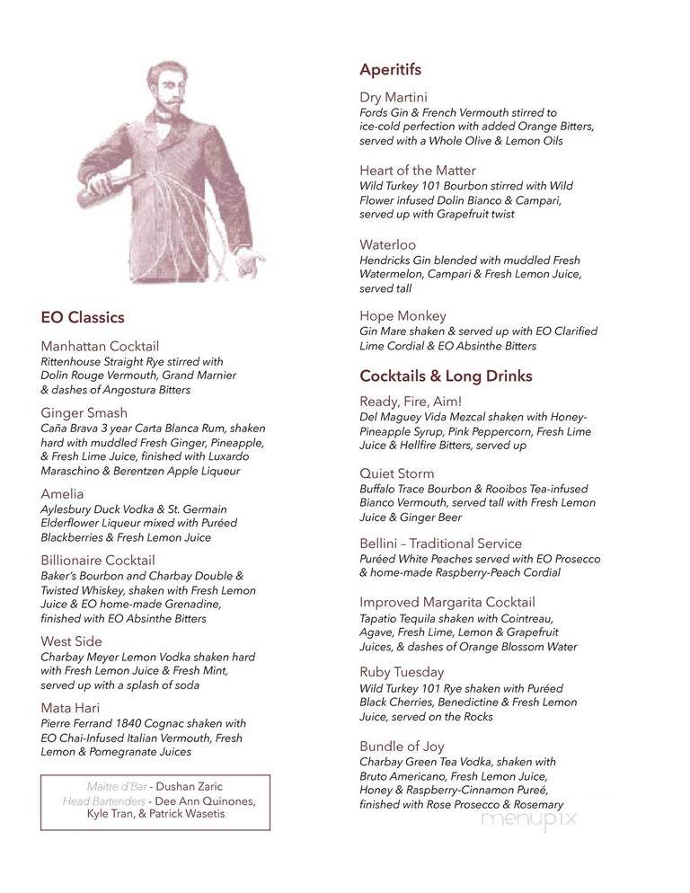 Employees Only - West Hollywood, CA menu_pic