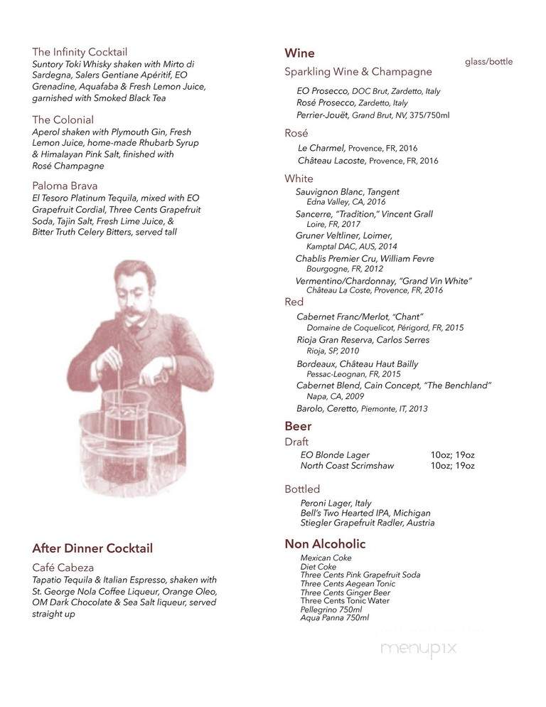 Employees Only - West Hollywood, CA menu_pic