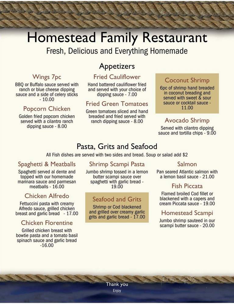 Homestead Family Restaurant - Ridgecrest, CA
