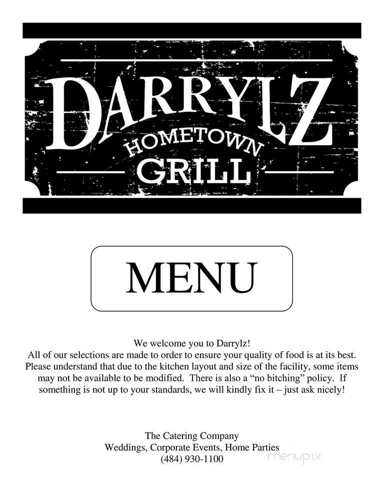 Darrylz Hometown Grill - Stouchsburg, PA