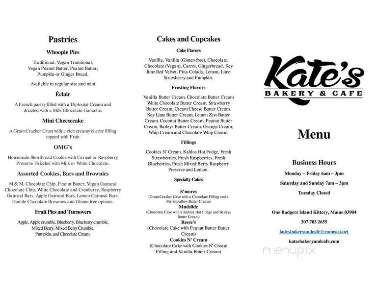 Kate's Bakery And Cafe - Kittery, ME