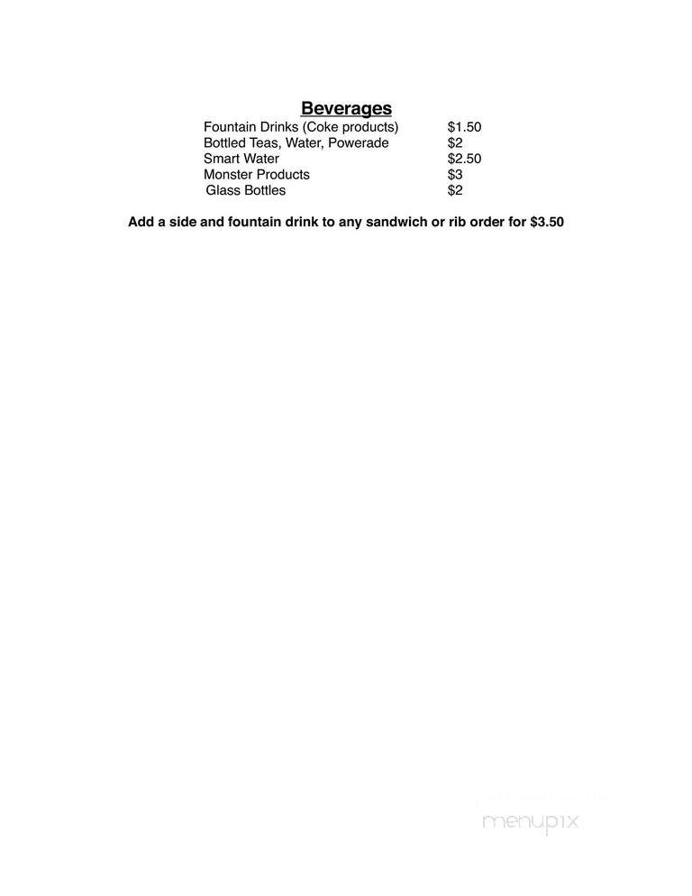 Baby E's BBQ - Houghton, MI menu_pic