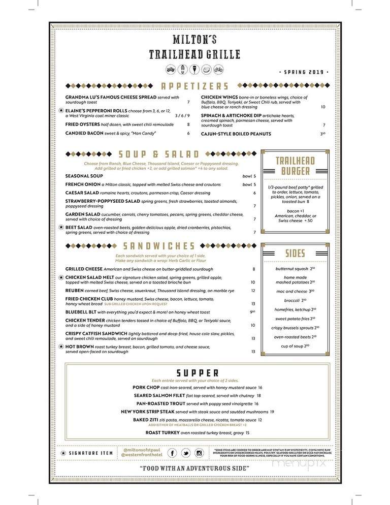 Milton's - Saint Paul, VA menu_pic