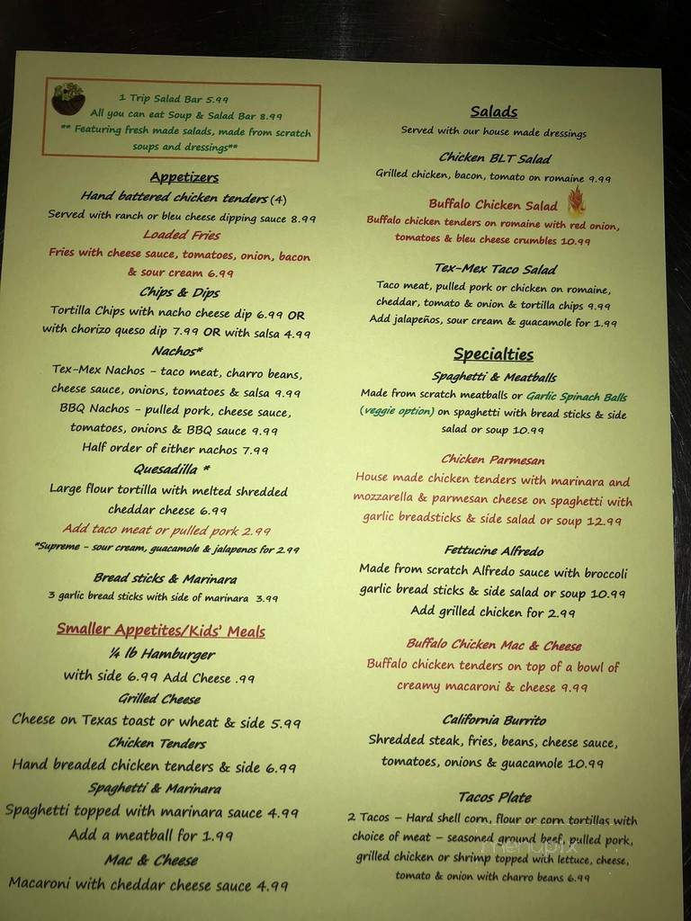 Confluence Cafe - Delta, CO menu_pic