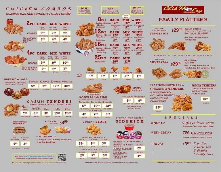 Chik'NFry - Roanoke, VA menu_pic